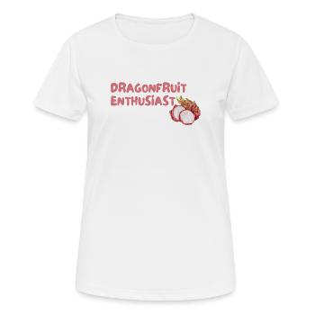 Drachenfrucht Enthusiast - Frauen T-Shirt atmungsaktiv - Weiß - Vorne - AI Model Female 172 dark (172cm)