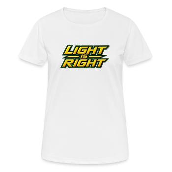 Light is right - Women's Breathable T-Shirt - white - Front - AI Model Female 172 dark (172cm)