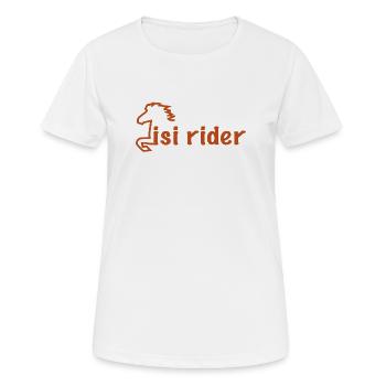 2541614 14950220 isi rider - T-shirt respirant Femme - blanc - Devant - AI Model Female 172 dark (172cm)
