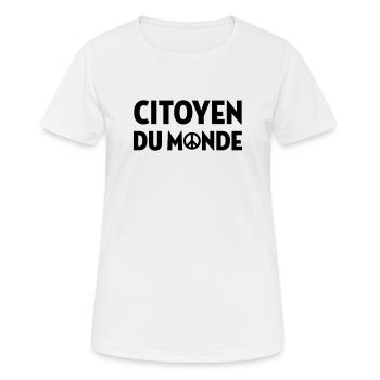 Revolution / Frieden / Menschen / Reise / Grün / - Frauen T-Shirt atmungsaktiv - Weiß - Vorne - AI Model Female 172 dark (172cm)