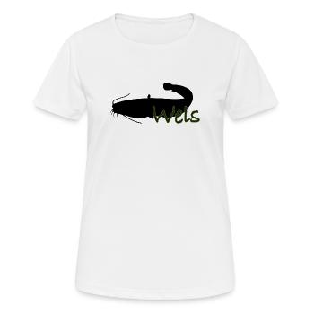 Wels - Frauen T-Shirt atmungsaktiv - Weiß - Vorne - AI Model Female 172 dark (172cm)