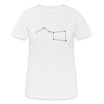 Constellation de la Grande Ourse - T-shirt respirant Femme - blanc - Devant - AI Model Female 172 dark (172cm)