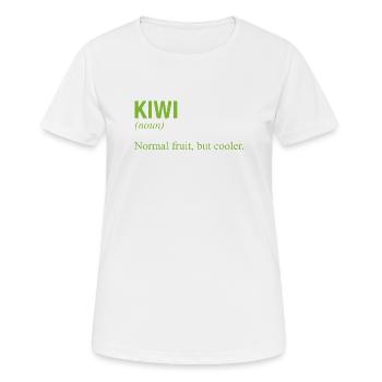 KIWI - Women's Breathable T-Shirt - white - Front - AI Model Female 172 dark (172cm)