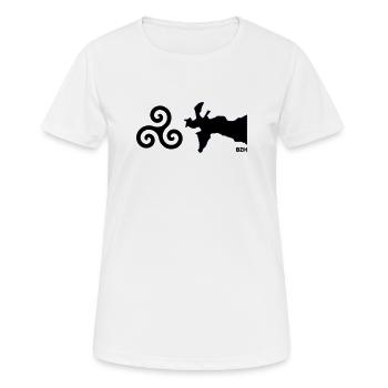Tri-Crozon - T-shirt respirant Femme - blanc - Devant - AI Model Female 172 dark (172cm)
