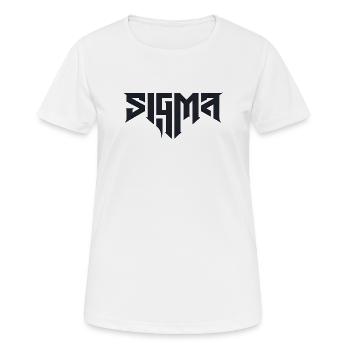 Sigma-Glyphen in schwieriger Typografie - Frauen T-Shirt atmungsaktiv - Weiß - Vorne - AI Model Female 172 dark (172cm)