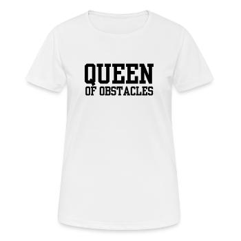 Queen of Obstacles - Women's Breathable T-Shirt - white - Front - AI Model Female 172 dark (172cm)