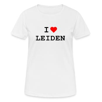 Ich liebe Leiden - I love Leiden - Frauen T-Shirt atmungsaktiv - Weiß - Vorne - AI Model Female 172 dark (172cm)