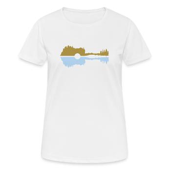 Guitar pastel - Women's Breathable T-Shirt - white - Front - AI Model Female 172 dark (172cm)