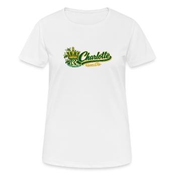 Charlotte Queen City Retro Vintage Design - Women's Breathable T-Shirt - white - Front - AI Model Female 172 dark (172cm)