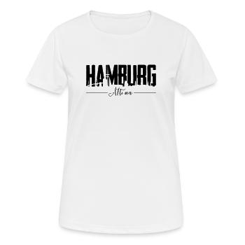 Hamburg Altona, City Shirt - Frauen T-Shirt atmungsaktiv - Weiß - Vorne - AI Model Female 172 dark (172cm)