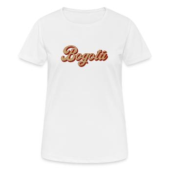 Vintage Bogota Colombie - T-shirt respirant Femme - blanc - Devant - AI Model Female 172 dark (172cm)