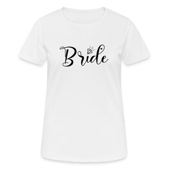 Team Bride Heart Diamond, customizable - Women's Breathable T-Shirt - white - Front - AI Model Female 172 dark (172cm)
