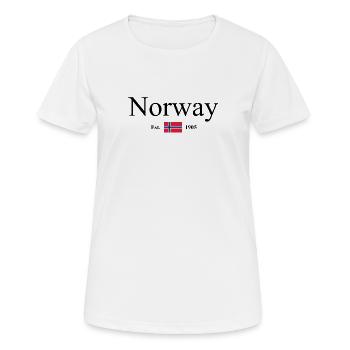 Norvège - Norvège - Norvège - Drapeau - Scandinavie - T-shirt respirant Femme - blanc - Devant - AI Model Female 172 dark (172cm)