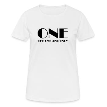 one - Women's Breathable T-Shirt - white - Front - AI Model Female 172 dark (172cm)