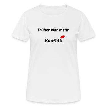 Confetti in the past - Women's Breathable T-Shirt - white - Front - AI Model Female 172 dark (172cm)