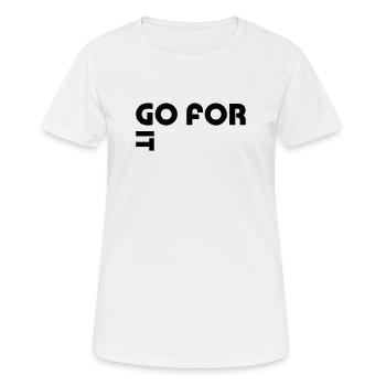 Go for it - Women's Breathable T-Shirt - white - Front - AI Model Female 172 dark (172cm)