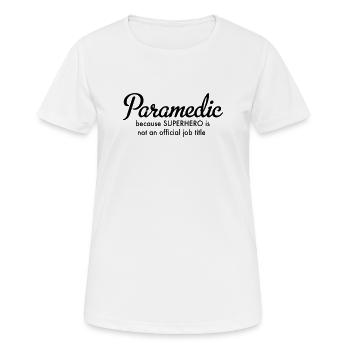 ambulanciers - T-shirt respirant Femme - blanc - Devant - AI Model Female 172 dark (172cm)