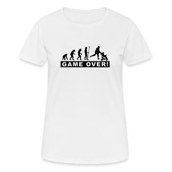 evolution_daddy - T-shirt respirant Femme - blanc - Devant - AI Model Female 172 dark (172cm)