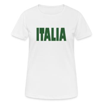 Italie Drapeau Italie Italie Italiano - T-shirt respirant Femme - blanc - Devant - AI Model Female 172 dark (172cm)