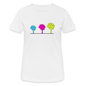 anniversaire. anniversaire décennie. humour. drôle - T-shirt respirant Femme - blanc - Devant - AI Model Female 172 dark (172cm)