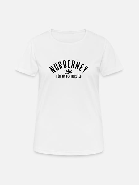 Norderney Queen of the North Sea - Women's Breathable T-Shirt - white