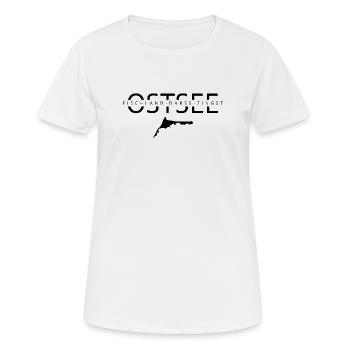 Halbinsel Fischland-Darß-Zingst Ostsee Darßmaritim - Frauen T-Shirt atmungsaktiv - Weiß - Vorne - AI Model Female 172 dark (172cm)