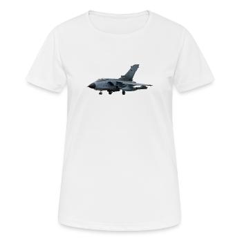 Tornado - Frauen T-Shirt atmungsaktiv - Weiß - Vorne - AI Model Female 172 dark (172cm)