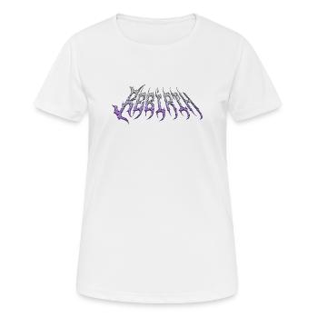 Rebirth - cold metal chrome text - Women's Breathable T-Shirt - white - Front - AI Model Female 172 dark (172cm)
