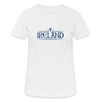 Irlande - Irlande - Irlandais - Irlandais - Harpe - T-shirt respirant Femme - blanc - Devant - AI Model Female 172 dark (172cm)