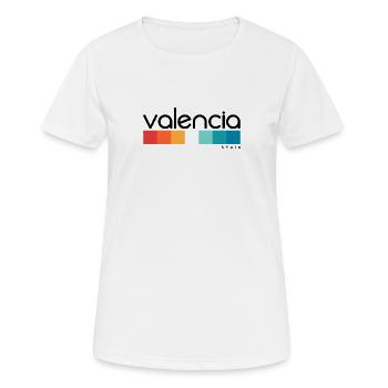 Valence - Espagne - Espagne - Espagne - T-shirt respirant Femme - blanc - Devant - AI Model Female 172 dark (172cm)