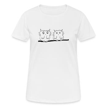 Käutzchen - Das Original par heavenlygoods - T-shirt respirant Femme - blanc - Devant - AI Model Female 172 dark (172cm)
