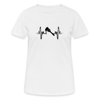 Pinceaux de peintre - T-shirt respirant Femme - blanc - Devant - AI Model Female 172 dark (172cm)
