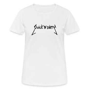 Rapide et sale - T-shirt respirant Femme - blanc - Devant - AI Model Female 172 dark (172cm)