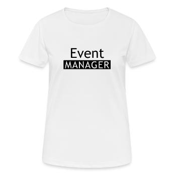 Event Manager Balken - Frauen T-Shirt atmungsaktiv - Weiß - Vorne - AI Model Female 172 dark (172cm)