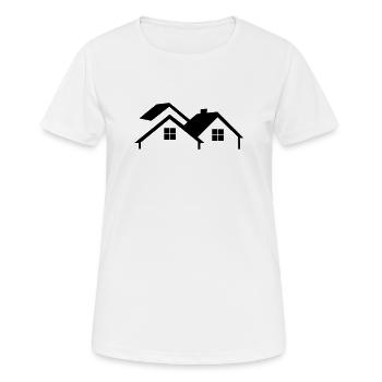 Logo de la maison simple - T-shirt respirant Femme - blanc - Devant - AI Model Female 172 dark (172cm)