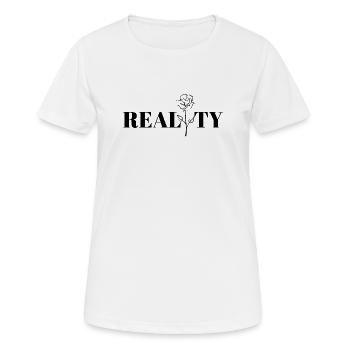 Cool design, reality. - Women's Breathable T-Shirt - white - Front - AI Model Female 172 dark (172cm)