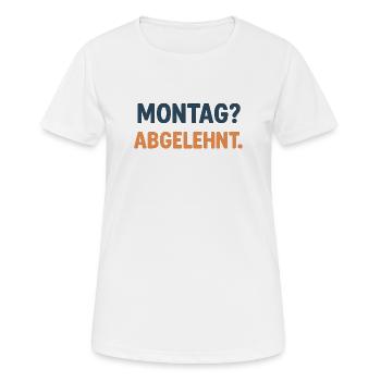 T-shirt graphique du lundi rejeté - T-shirt respirant Femme - blanc - Devant - AI Model Female 172 dark (172cm)