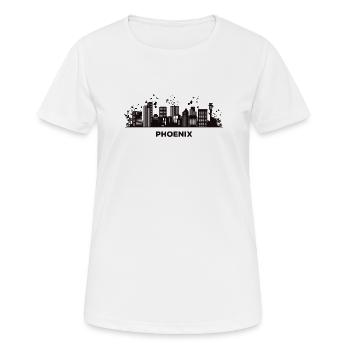 Phoenicians Skyline Phoenix - Women's Breathable T-Shirt - white - Front - AI Model Female 172 dark (172cm)