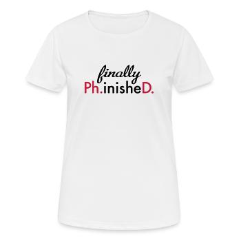 Doktortitel - Frauen T-Shirt atmungsaktiv - Weiß - Vorne - AI Model Female 172 dark (172cm)