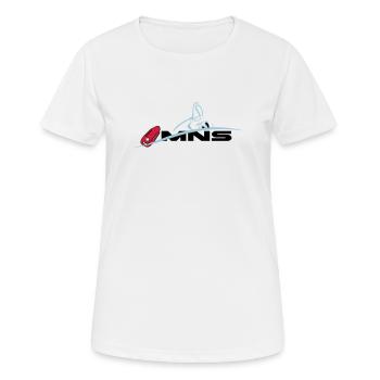 MNS maître-nageur sauveteur - T-shirt respirant Femme - blanc - Devant - AI Model Female 172 dark (172cm)