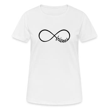 Friends Infinity Swag - Frauen T-Shirt atmungsaktiv - Weiß - Vorne - AI Model Female 172 dark (172cm)