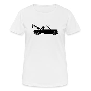 Abschleppwagen - Frauen T-Shirt atmungsaktiv - Weiß - Vorne - AI Model Female 172 dark (172cm)