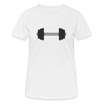 Dumbbell - Women's Breathable T-Shirt - white - Front - AI Model Female 172 dark (172cm)