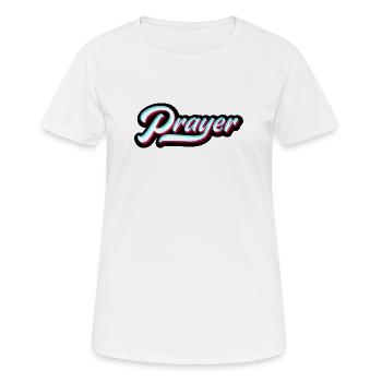 Jesus Glaube Christ Bibel Gebet - Frauen T-Shirt atmungsaktiv - Weiß - Vorne - AI Model Female 172 dark (172cm)