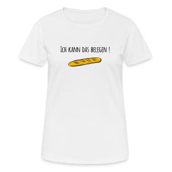 Baguette - T-shirt respirant Femme - blanc - Devant - AI Model Female 172 dark (172cm)