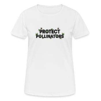 Protect Pollinators | Save the bees - Women's Breathable T-Shirt - white - Front - AI Model Female 172 dark (172cm)