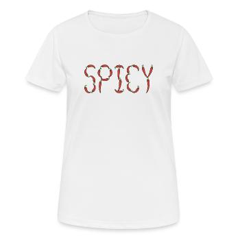 Chili spicy - Women's Breathable T-Shirt - white - Front - AI Model Female 172 dark (172cm)