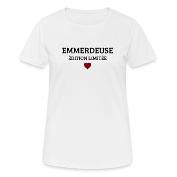 Troublemaker Limited Edition Funny Humor - Women's Breathable T-Shirt - white - Front - AI Model Female 172 dark (172cm)