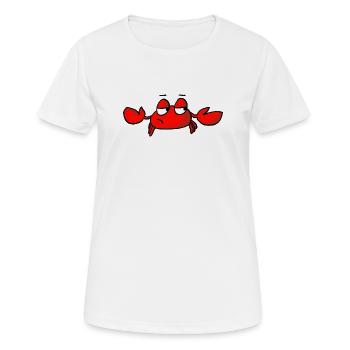 Crabe indifférent - T-shirt respirant Femme - blanc - Devant - AI Model Female 172 dark (172cm)