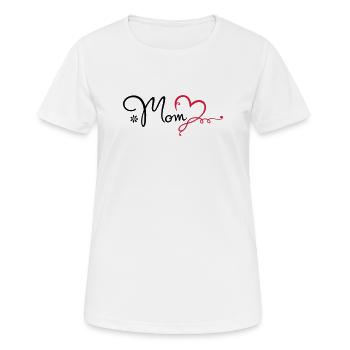 Maman d'amour cadeau fête des mères maman - T-shirt respirant Femme - blanc - Devant - AI Model Female 172 dark (172cm)